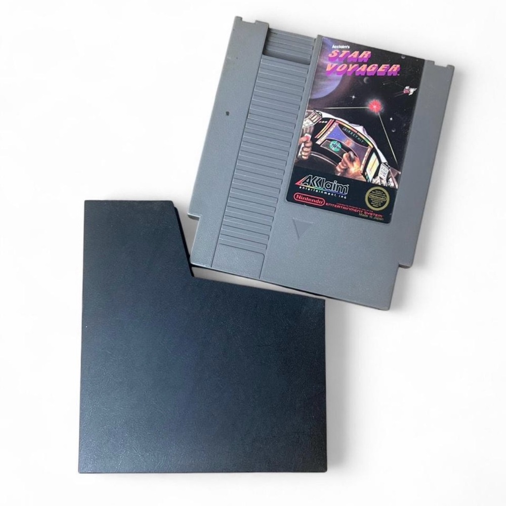 Star Voyager (NES, 1987) Authentic Nintendo Cartridge + Sleeve Tested & Working